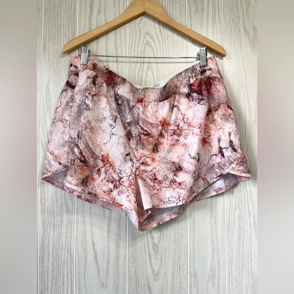 CALIA BY CARRIE UNDERWOOD pink marble print athletic shorts size XL EUC